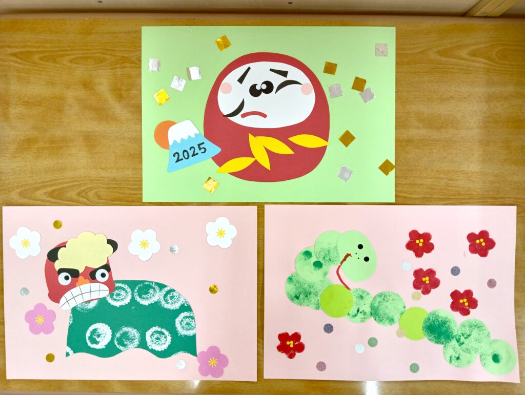 壁面飾り お正月壁面 1月の壁面 製作キット保育 壁面お正月 壁面飾りお正月