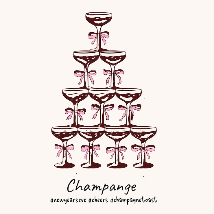 シャンパンタワー3段 - CLIP STUDIO ASSETS