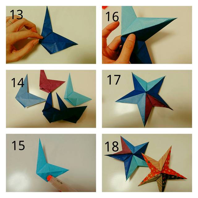 折り紙 サンタクロースと星 ユニット折*** クリスマス☆飾り その他素材 pirka kampi 通販 15014358Creema クリーマ