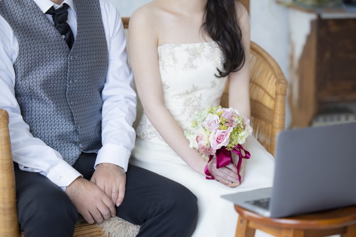 オンライン結婚式ハイブリッド型披露宴ライブ配信企画・配信・運営全てお任せ下さい