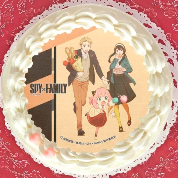 SPY×FAMILYのケーキ作ってみた🍰 spyxfamilyアーニャ本人不在のお誕生日会マジパンTikTok