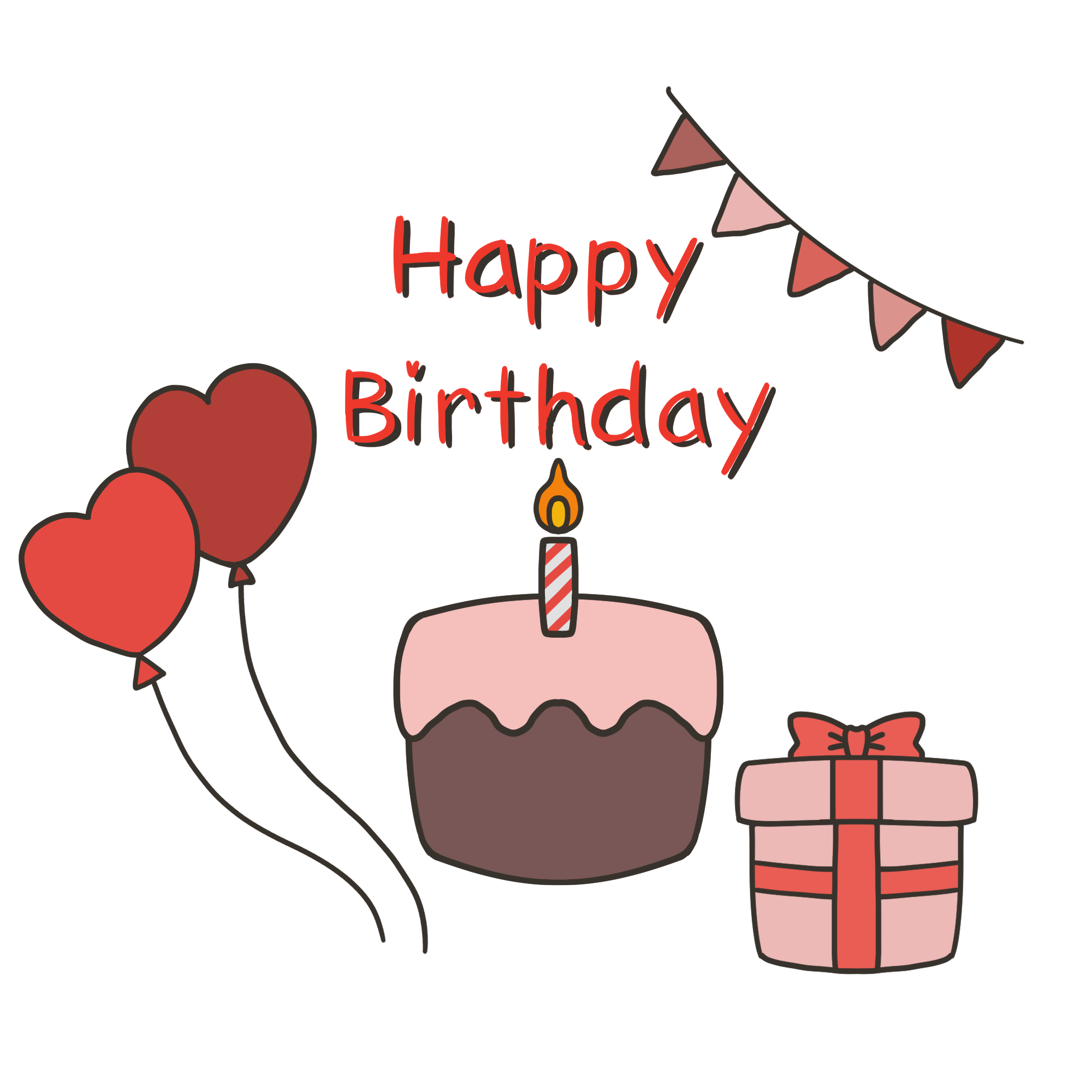 手書き誕生日無料テンプレートデザイン。イラストや画像付きも豊富 - Canva キャンバ