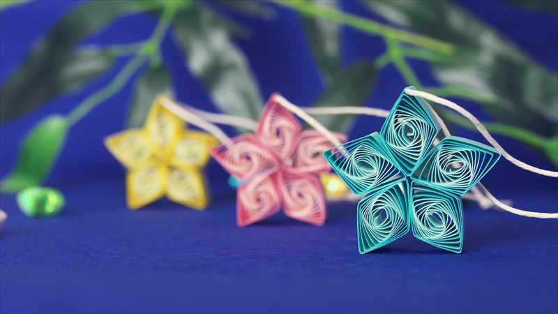 七夕飾り 折り紙 星かざり 作り方 簡単でかわいい♪おしゃれな飾り♪ 動画付き 海外Tips☆DIYエコスローライフ