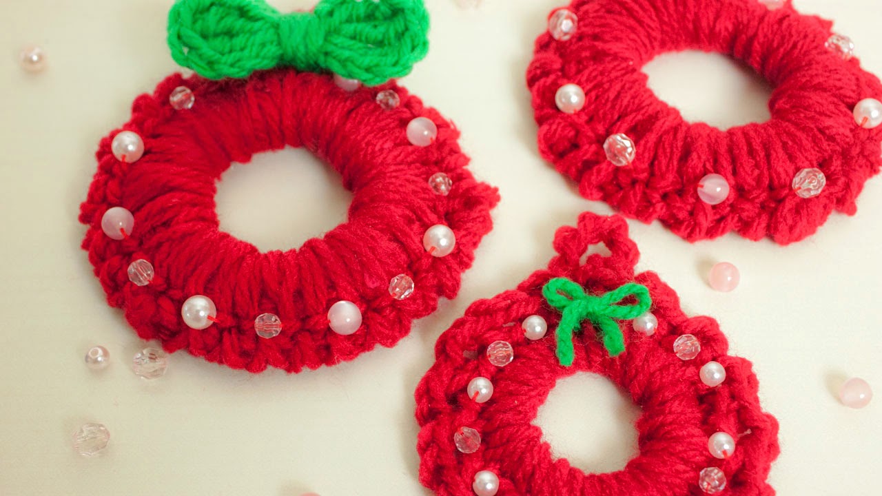 ☆かぎ針編みでクリスマスリース☆ : Pretty good♪