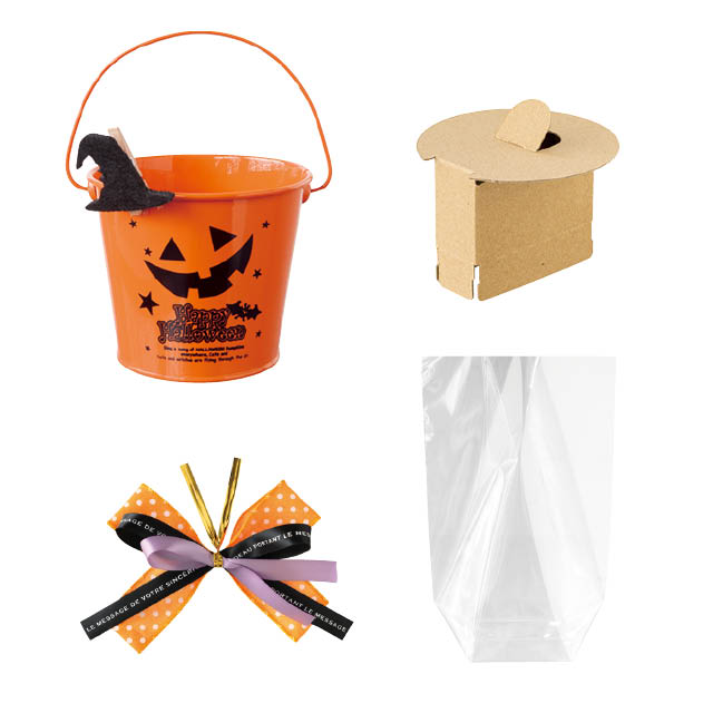 ハロウィンお菓子バケツ ＯＢ－２０: タイトルポップ販促物・販促通販の POP GALLERY ポップギャラリ