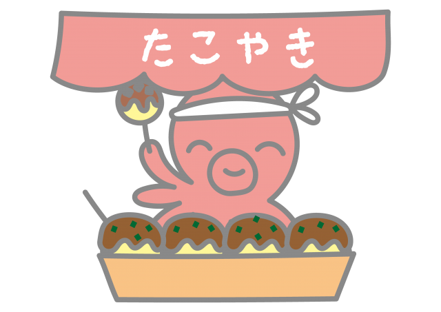 夏祭りの屋台に飾る提灯 ちょうちん のイラスト素材商用可能な無料 フリー のイラスト素材ならストックマテリアル