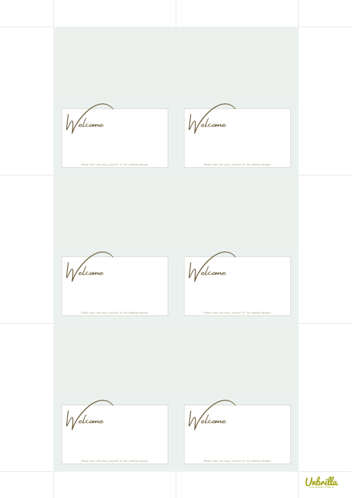 席札 テンプレート 無料 Word A4TikTok