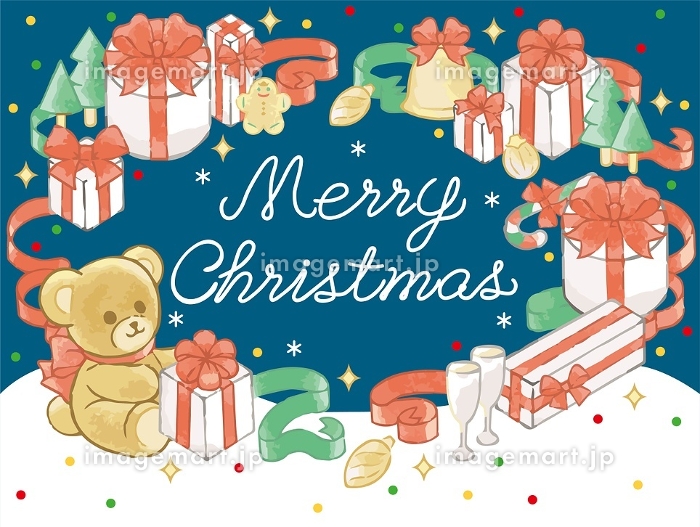 クリスマスのかわいい背景 11種OKUMONO