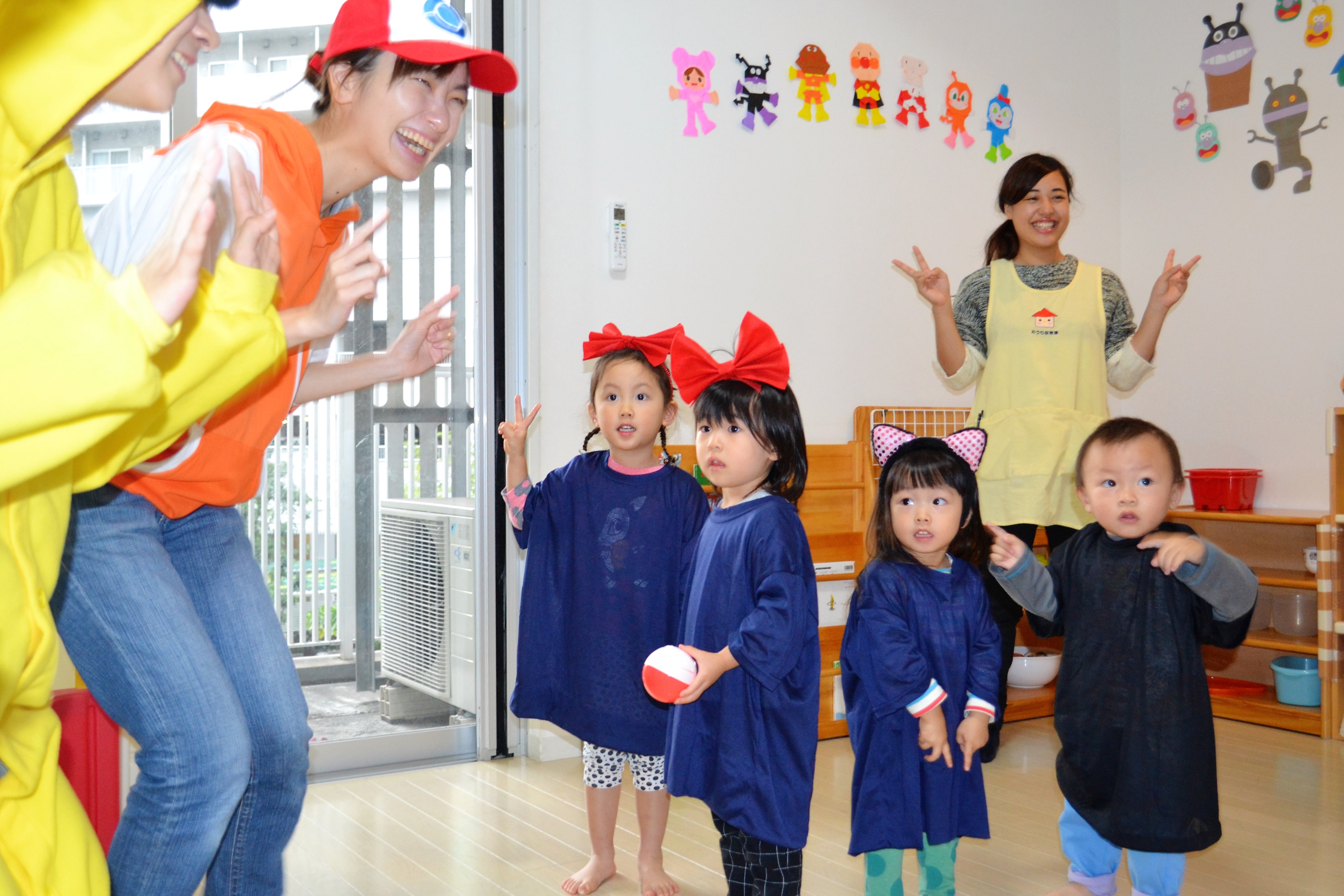 保育園でハロウィン 仮装 をして遊びました。 吹田ポッポひかり保育園大阪の認可保育園 ポッポ保育園