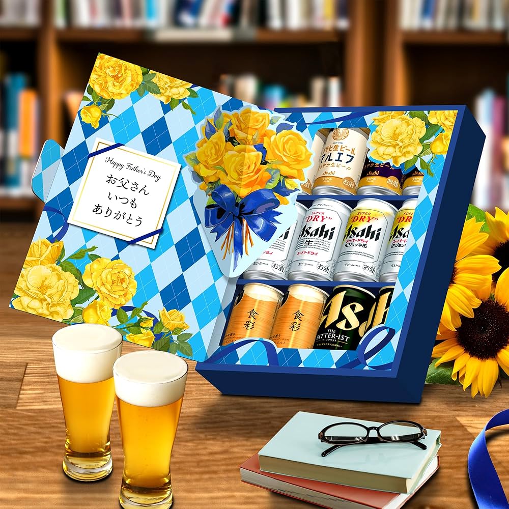 Amazon.co.jp:遅れてごめんね Amazon.co.jp限定父の日ギフト アサヒ スーパードライ 人気ビール6種セット JS-FAビール 350ml×8本,340ml×4本ギフトBox入り: 食品・飲料・お酒