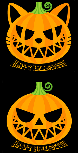 ハロウィン の 切り絵 図案切り絵を作ろう！ かみ紙アート