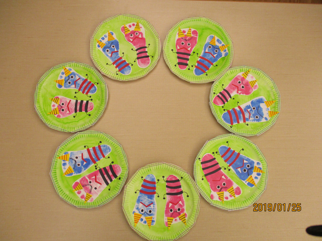 節分製作 画用紙に毛糸で縫って作る、鬼のかばんの作り方ほいくびより