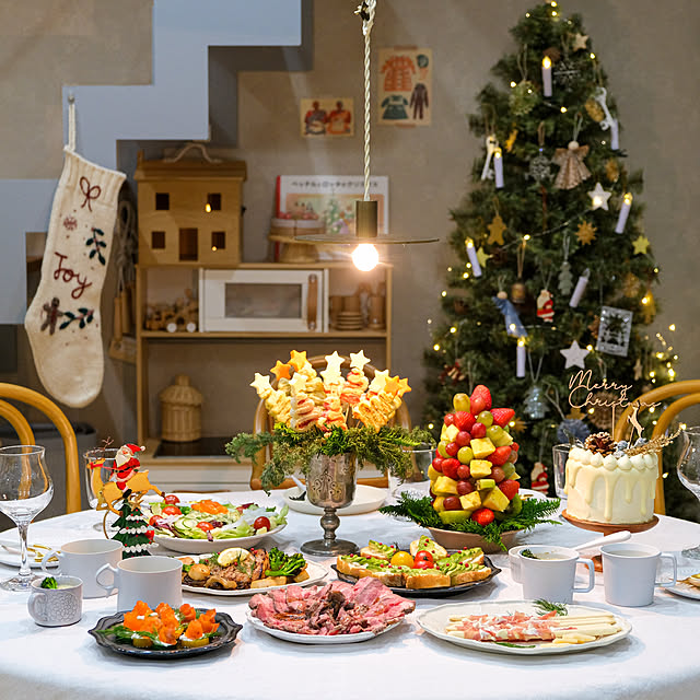 クリスマスパーティーのインテリア実例RoomClip ルームクリップ