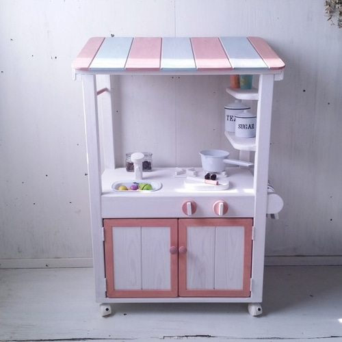 AmazonTowith ままごと キッチン お店屋さんごっこ お店ごっこ カウンター 流動販売 屋台 やたい 棚 レジ 食品衛生法適合ままごとセット 新生活 引っ越し 人気 木製 天然木 お店屋さん 知育玩具 子供用キッチン 子供 子ども こども 卒園 入学 誕生日 台所 ごっこ遊び知育