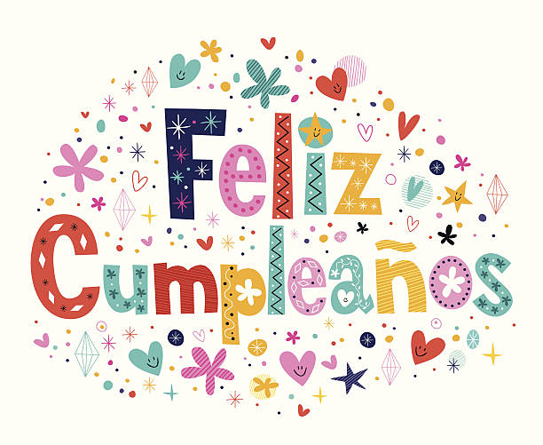 スペイン語でハッピーバースデーのイラスト素材・ベクター Image 18535175