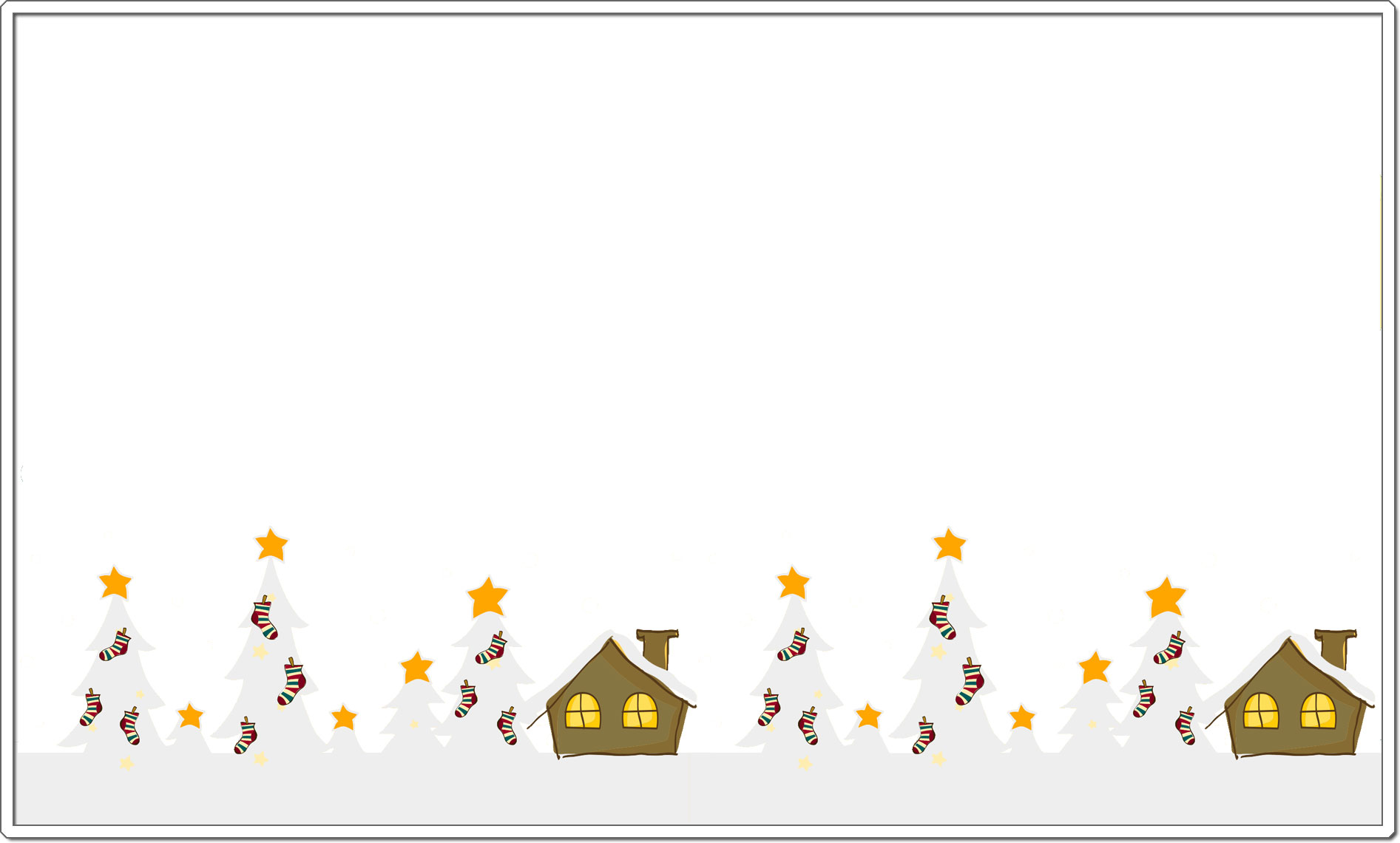 スノードーム 横長 冬のフレーム飾り枠イラスト無料イラスト かわいいフリー素材集 フレームぽけっと