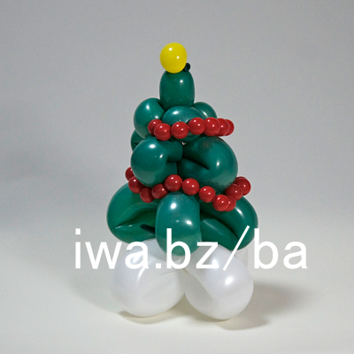 バルーンアート かんたん「クリスマスリース」の作り方！with balloons