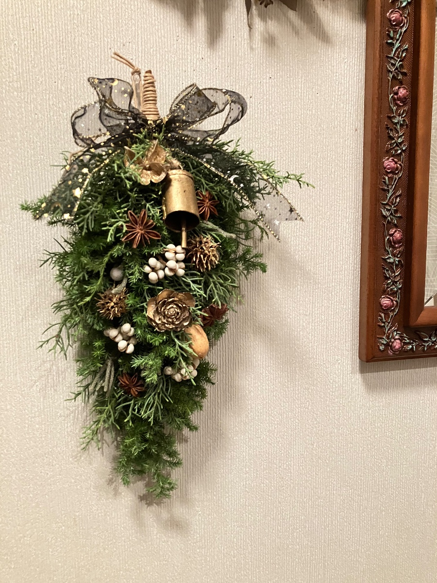 クリスマスガーランド 横長スワッグ ドライフラワー スワッグ 冬 スワッグ riisi 通販 16806756Creema クリーマ