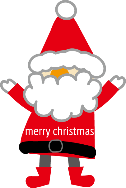 クリスマスに使えるサンタのシンプルでかわいいイラスト。コピースペース付き。169738862 毎月1点無料 フリー のストックフォトイメージマート