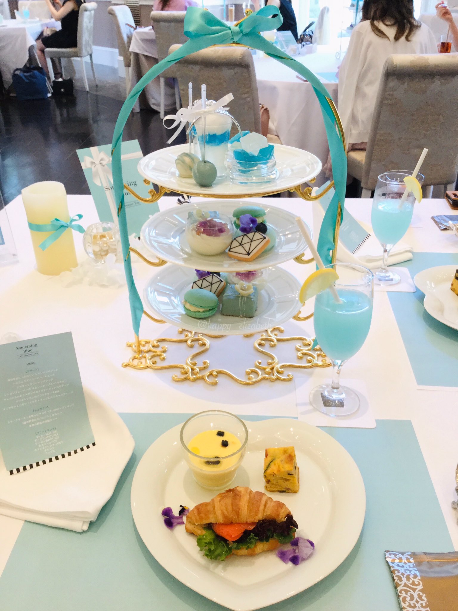 AfternoonTea - お値下げサムシングブルー ティーカップ・大皿セット の通販 by cubicアフタヌーンティーならラクマ