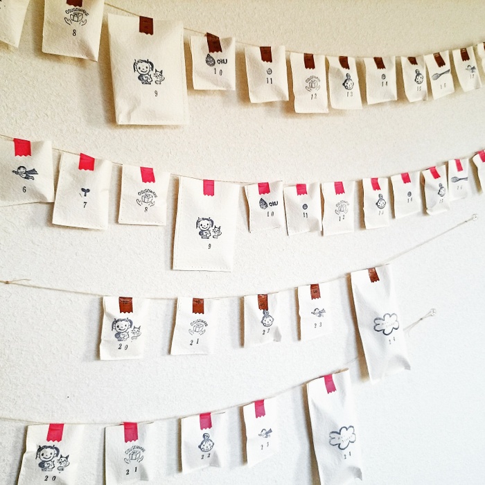 材料はALL100円均！ 切って貼るだけの簡単アドベントカレンダー :窪田千紘フォトスタイリングWebマガジン「Klastyling」暮らす＋スタイリング