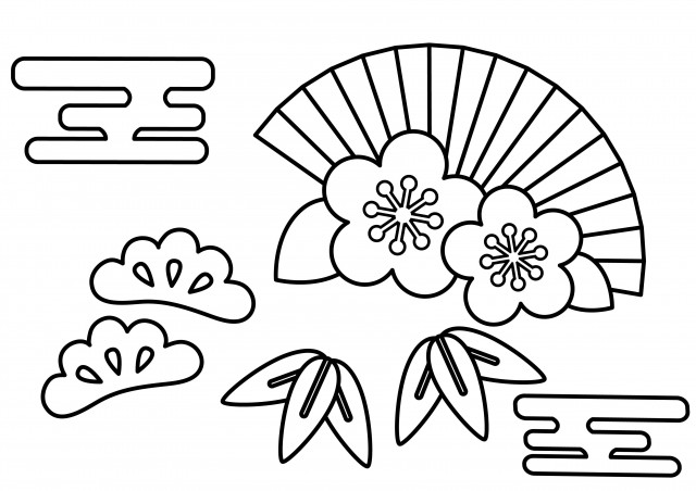 2024年辰年の絵馬 正月ぬりえぴよぴよプリント