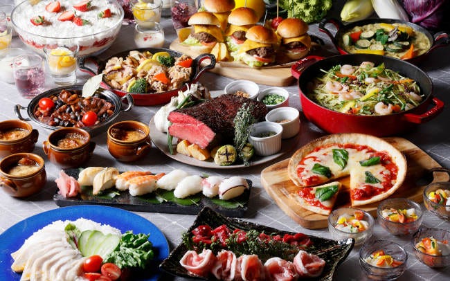 ニューイヤー ランチ＆ディナー バイキング2025デザートを含む全40品目の和洋中バイキングメニューをご用意いたします。 御茶ノ水駅、徒歩5分