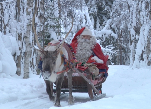 サンタクロースの本物がフィンランドからフィンエアーで来日！TSJにやって来た！トラベルスタンダードジャパン