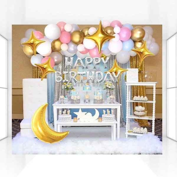 AmazonVthoviwa 誕生日ハッピーバースデー 風船カラフル カーニバル 飾り付け記念日パーティー装飾 Happy Birthdayカラフル バースデー 飾り バルーン、誕生日 パーティー 飾り付け バルーン生日快乐風船・バルーンおもちゃ