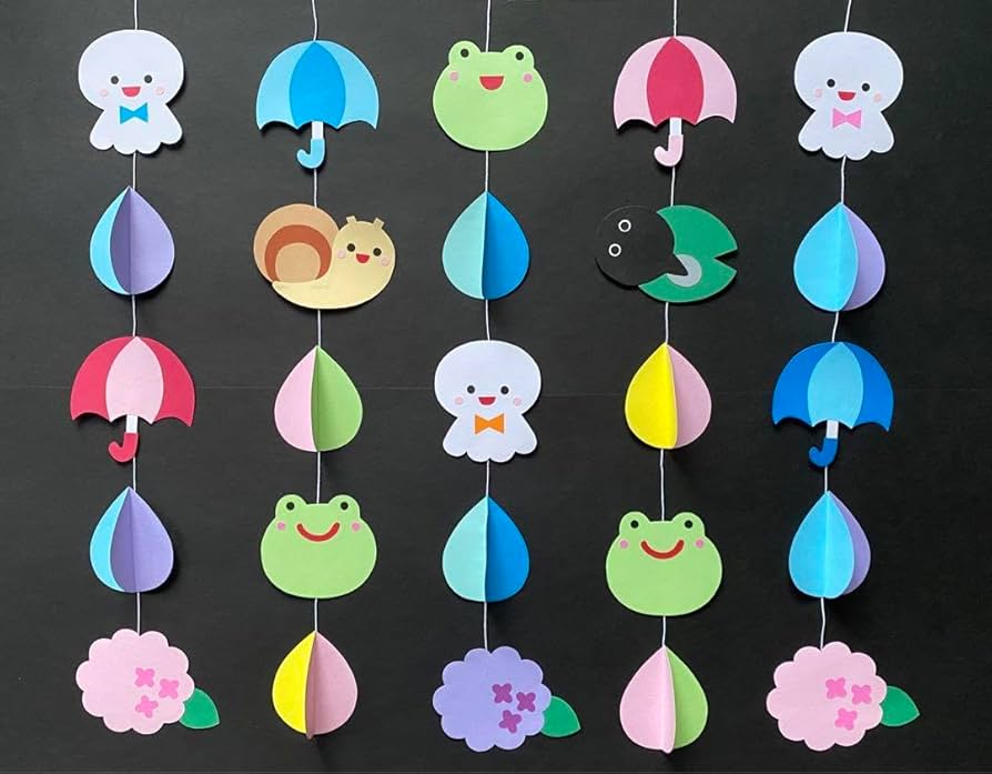 楽天市場 ガーランド しずく 雨 雲 ベビーシャワー 水玉 チュール ポンポン 飾り付け 新生児 バースデー 誕生日 100日祝 ハーフバースデーデコレーション 夏 梅雨 6月 フォトスタジオ レインドロップガーランド regalo : YOU＋