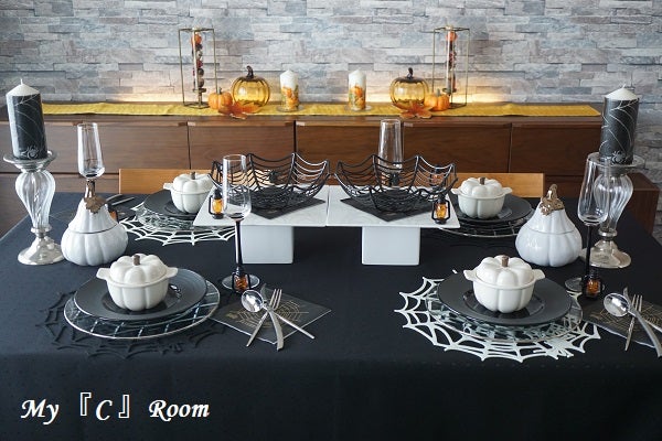 ハロウィンで子供に喜ばれるテーブルコーディネートを100均で簡単に準備！ゆるりかじ