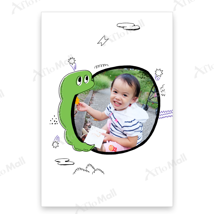 2025年賀状 筆ペンで簡単に書ける「巳年」かわいいイラスト年賀状の描き方・デザイン 手書き・手描き