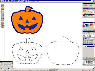 色画用紙手作り「かわいいハロウィンの壁飾り」図工人図工人