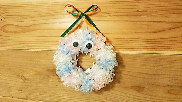 身近な物で簡単♪ 「リボン」の手作りハロウィンリースが可愛い身近な物で作って楽しい＆カワイイ「ハロウィン」ママテナ