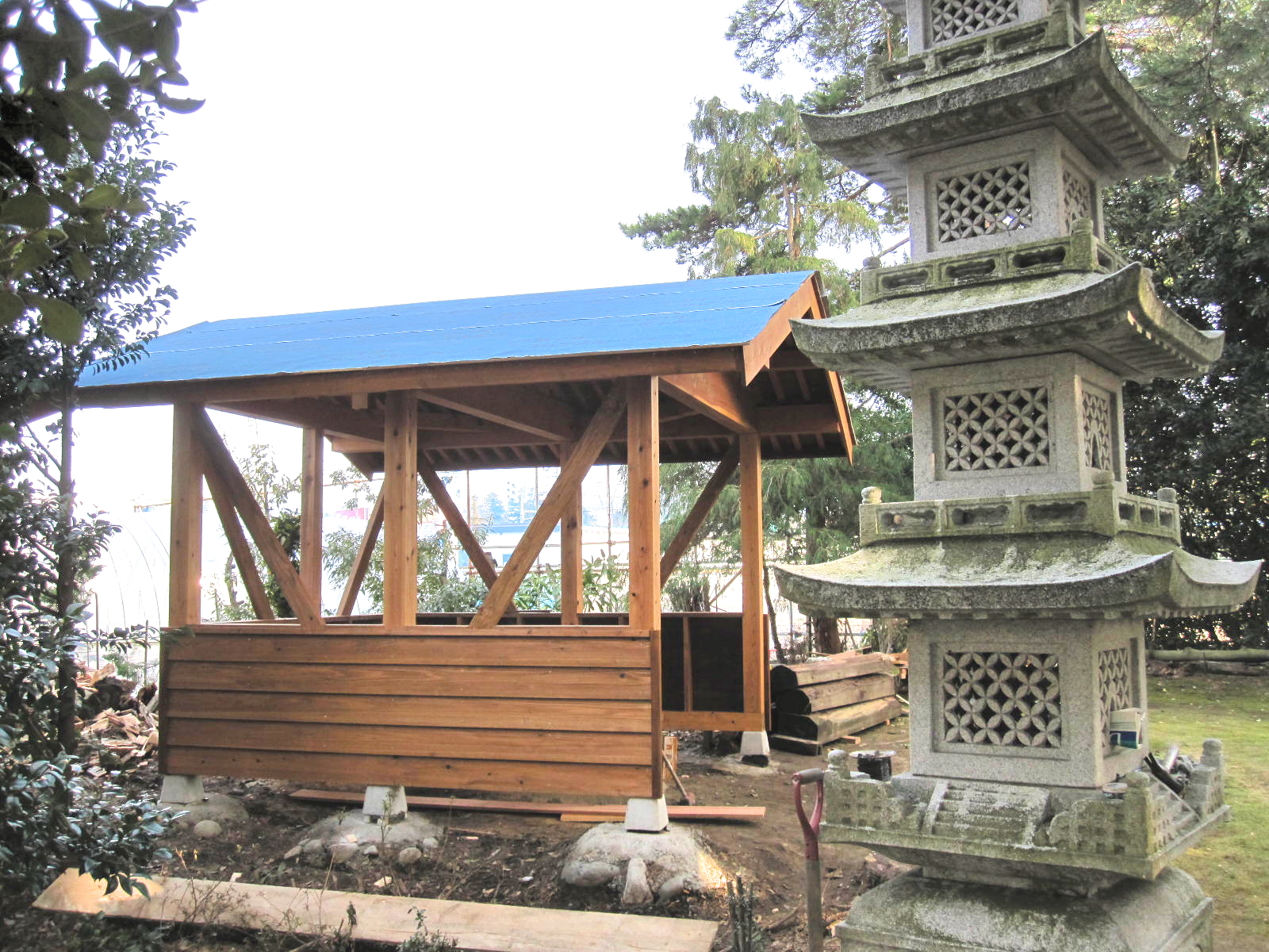 DIY 枕木を並べてBBQスペースを作る ファイヤーピットDIYCreate a BBQ space by lining upsleepersFire pit