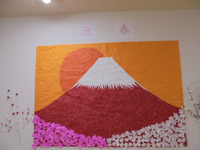 工作ネタ 正月飾り扇壁飾りNew Year'sdecorations 12・1月壁面飾り高齢者レク・作業療法OT・デイ・保育知育おりがみorigamiDIY創作精神科レク