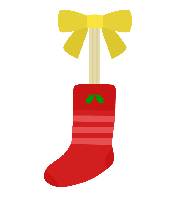 紐にかかったクリスマスのくつした かわいい手描きイラストのイラスト素材95878966- PIXTA