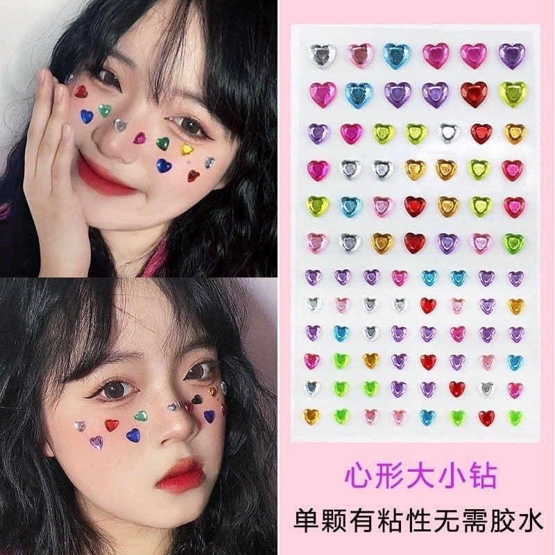 アイメイク アイステッカー タイプ-G フェスメイク フェスティバル きらきら クリスタル ボディアート フェイス コスプレ フェイスシール :ちゅらネット にふぇーでーびる - 通販 - Yahoo!ショッピング