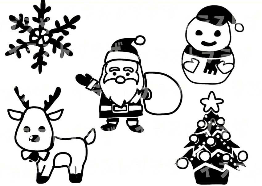 手描きイラストクリスマス 練習