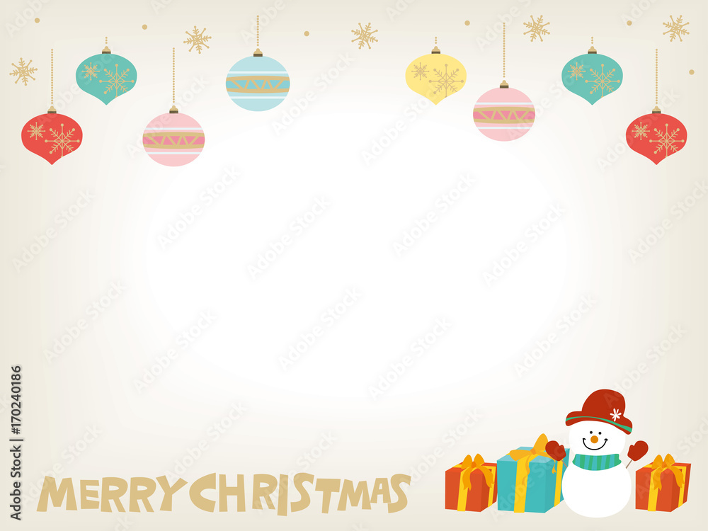 無料イラスト 冬のかわいい背景素材 クリスマス35488素材Good