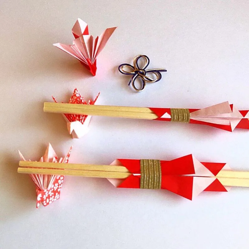 折り紙 お正月飾りしめ縄梅の花リース 折り方 Origami decoration on New Year's day Plum Flowerwreath tutorial NiceNo1