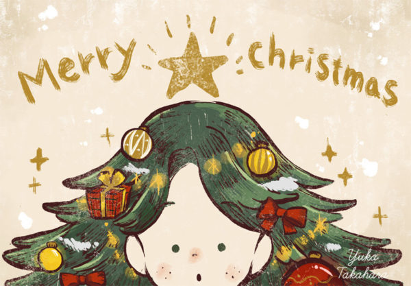 初心者も簡単！クリスマスのイラストの描き方 - オンラインイラスト教室アタムアカデミ