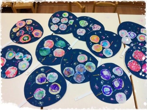 花火があがったよ🎵🎇さくら保育園