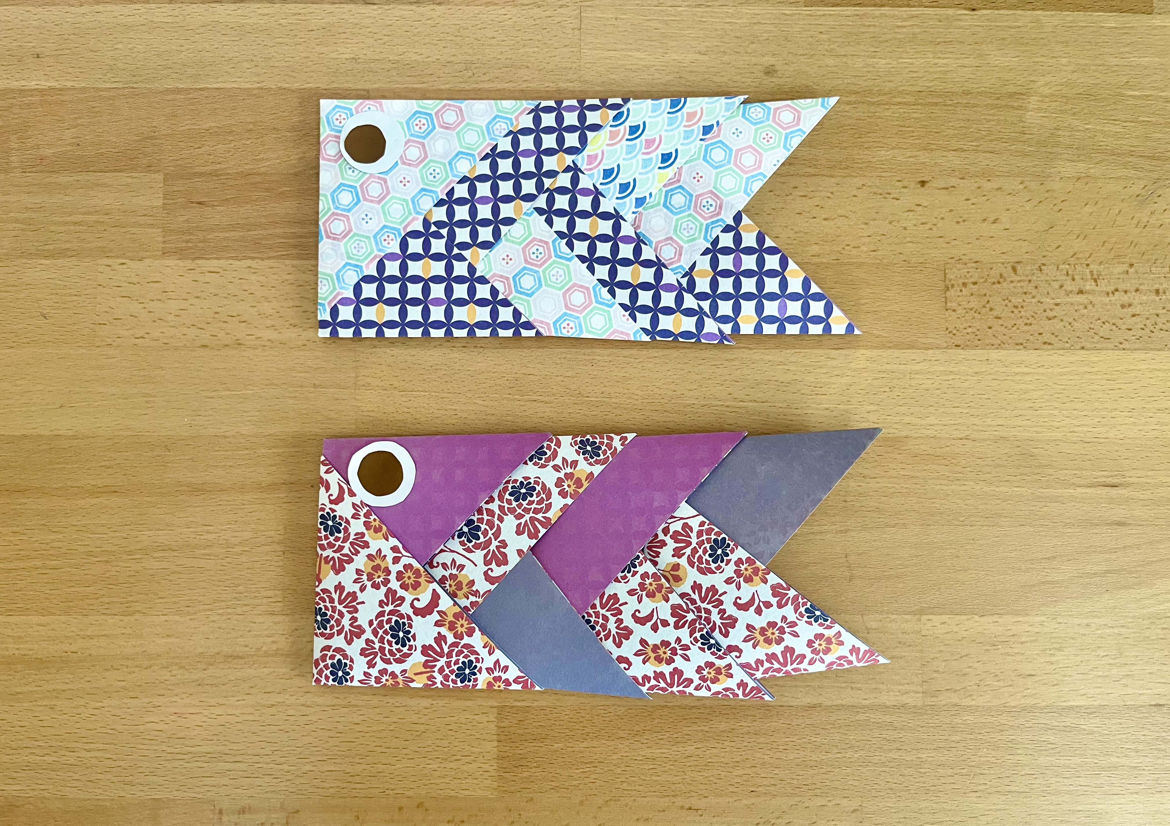 簡単 🎏こいのぼりの作り方🎏 切って貼るだけ✨ How to make carp-shaped streamers