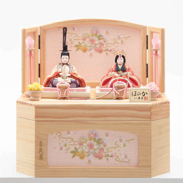 雛人形 親王飾り「花飾り木目調」 605857 ひな人形 ひな祭り お雛様 彩シリーズ おしゃれ モダン 木目 コードレスLED メーカー直送マタニティ・ベビー用品通販のベビーザらス オンラインストア