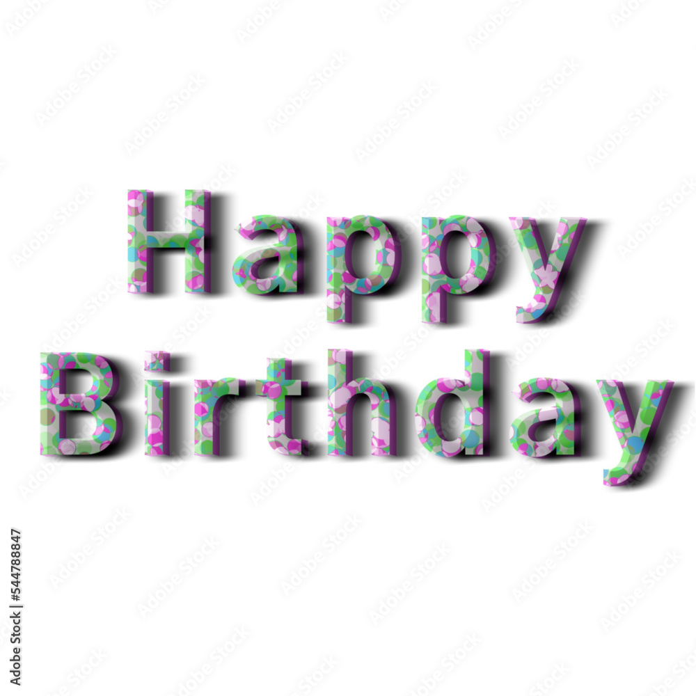 Happy Birthday 文字イラスト無料イラスト・フリー素材なら「イラストAC」
