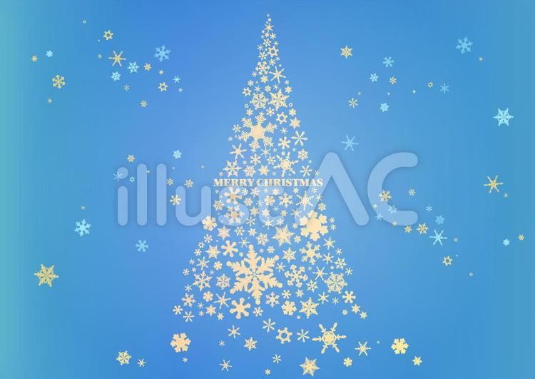 おしゃれなクリスマスツリーの背景02イラスト - No: 2180310無料イラスト・フリー素材なら「イラストAC」