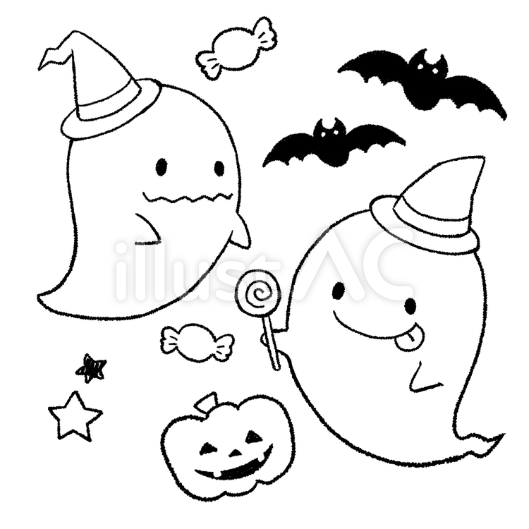 ハロウィンのお城２」の塗り絵 - ぬりえやさんドットコム