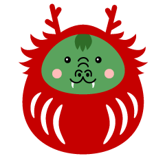 だるまイラストの簡単な描き方かくぬる工房