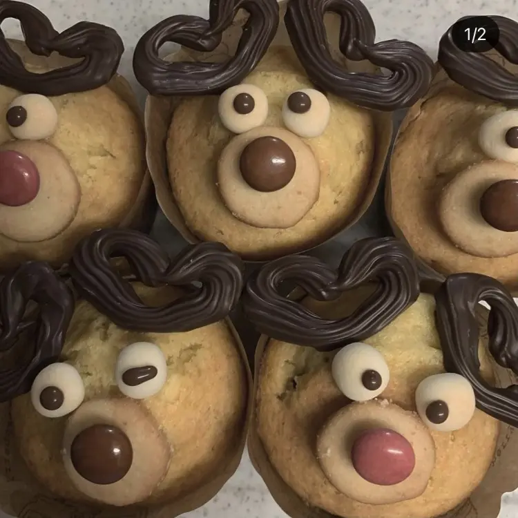 市販品で作れる映え可愛いケーキ♩トナカイのドームケーキriyusa日和。ザッパレシピで褒められおやつと時々おかず